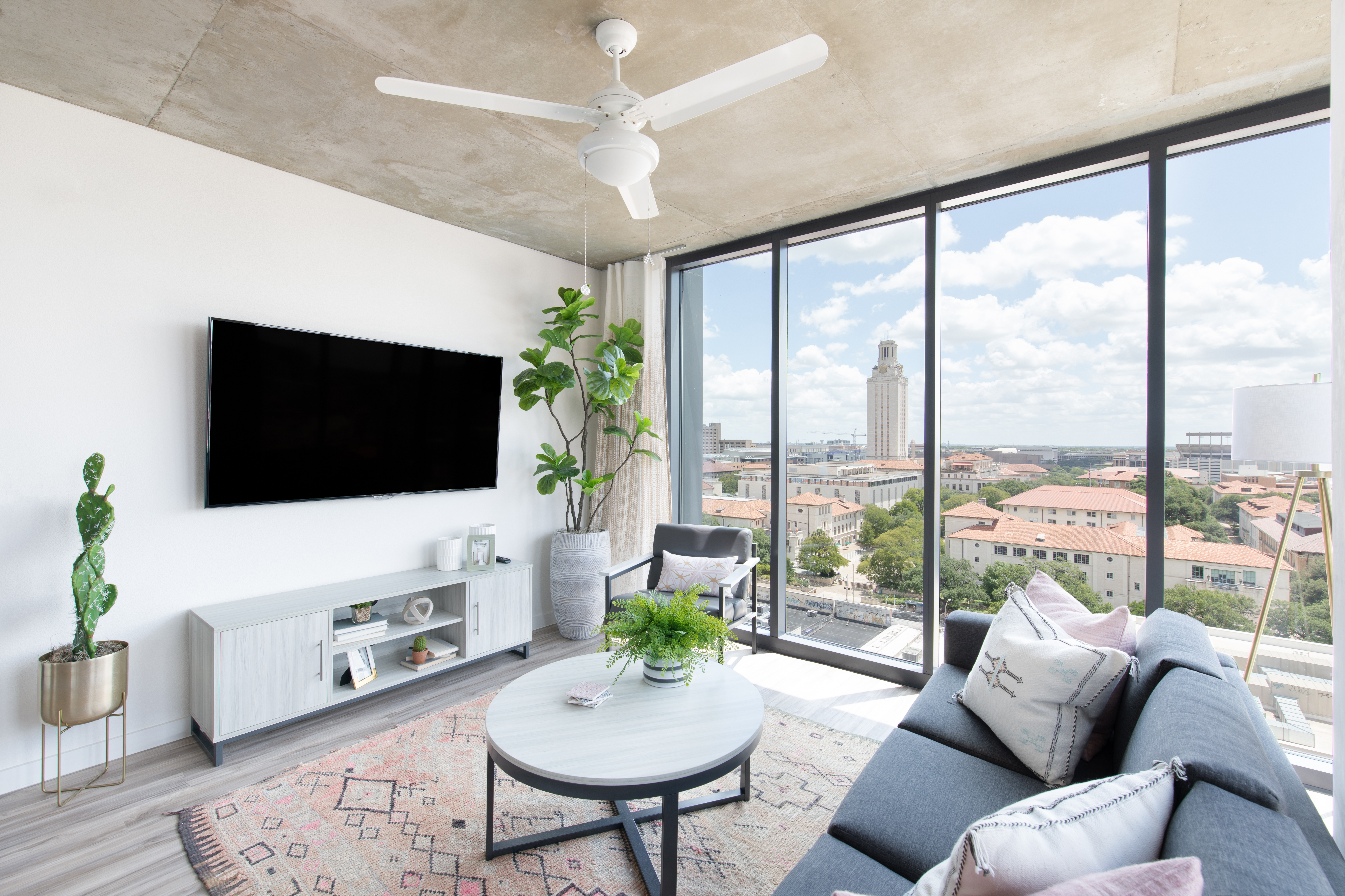 Unit Interior Moontower Student Housing project in Austin, Texas