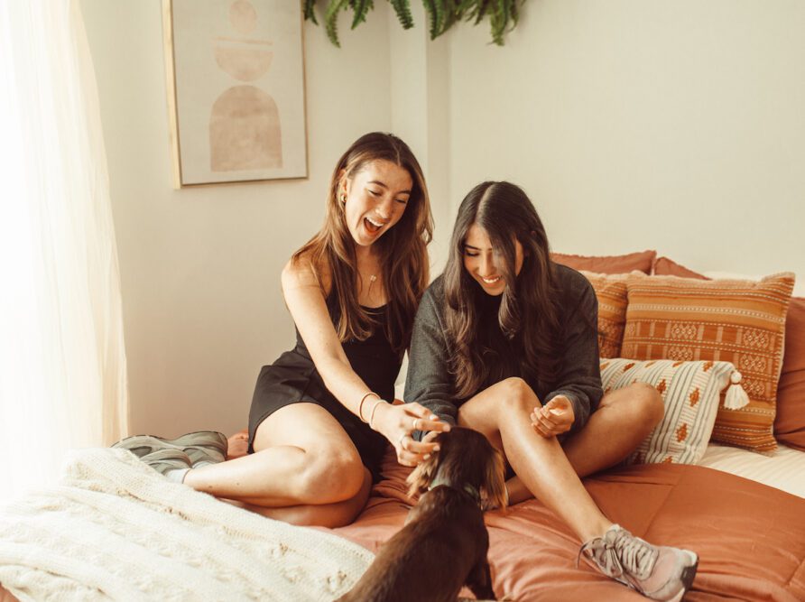 Roommates hanging out at Rambler