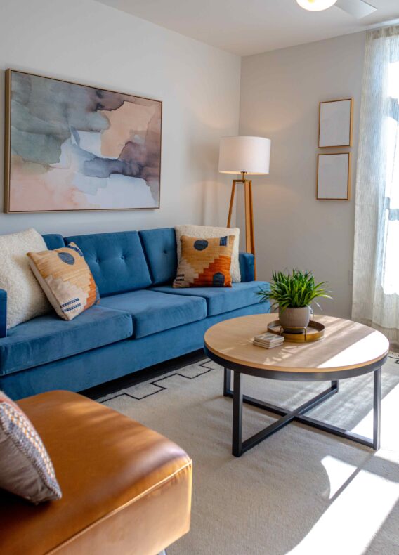 Rambler Model unit living room space