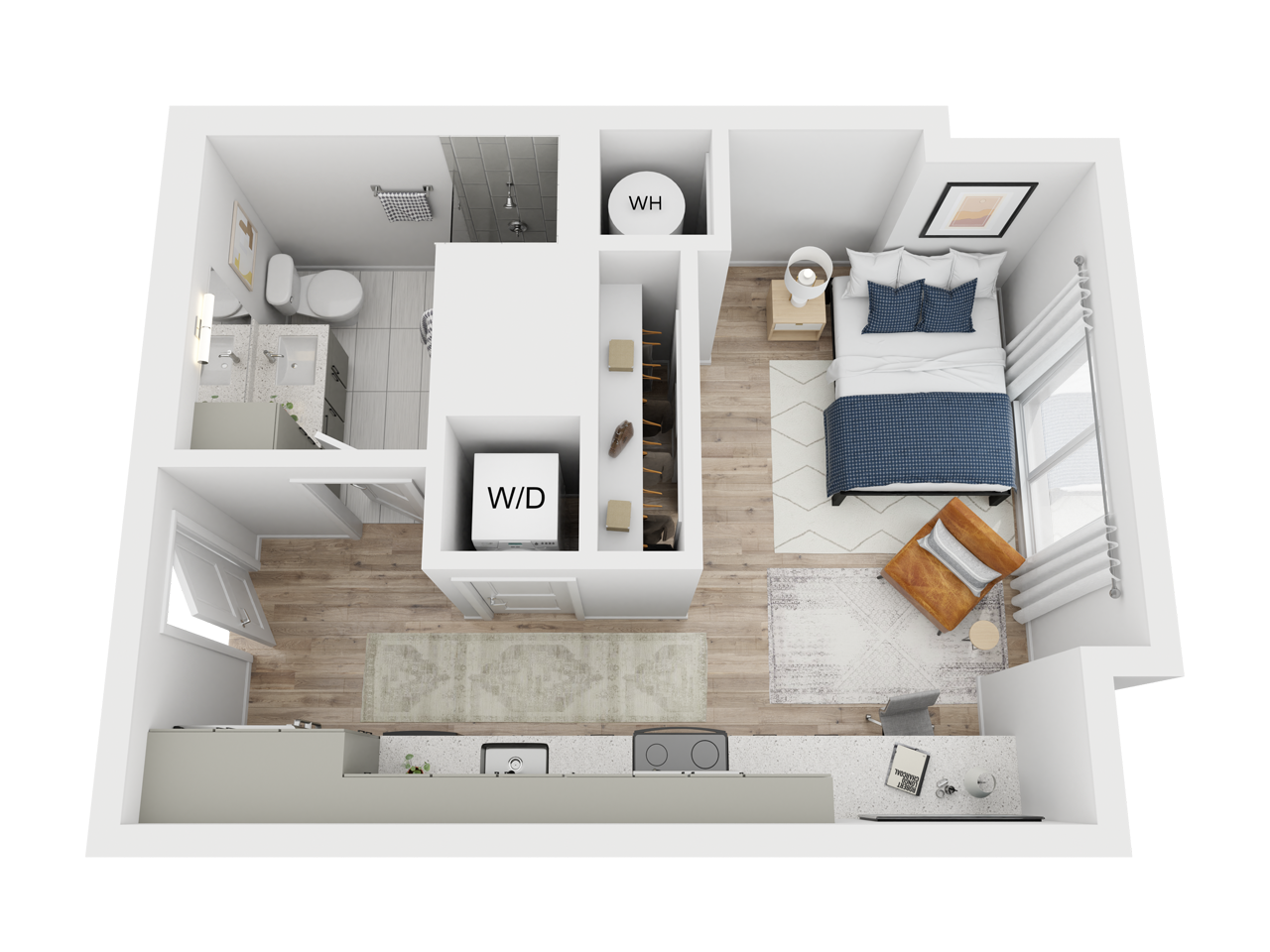 3D floor plan of The Copper