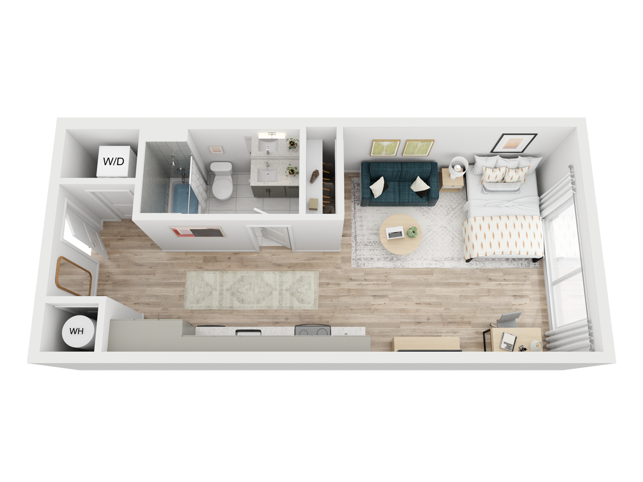 3D floor plan of The Sage.