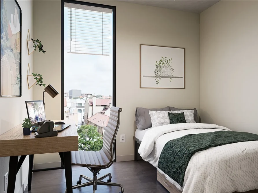 Rendering of Union on San Antonio bedroom